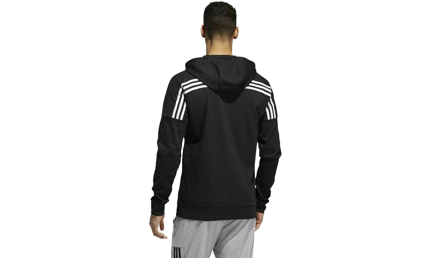 Back To School Full-zip Hooded Sweatshirt "Black / White" FJ0717
