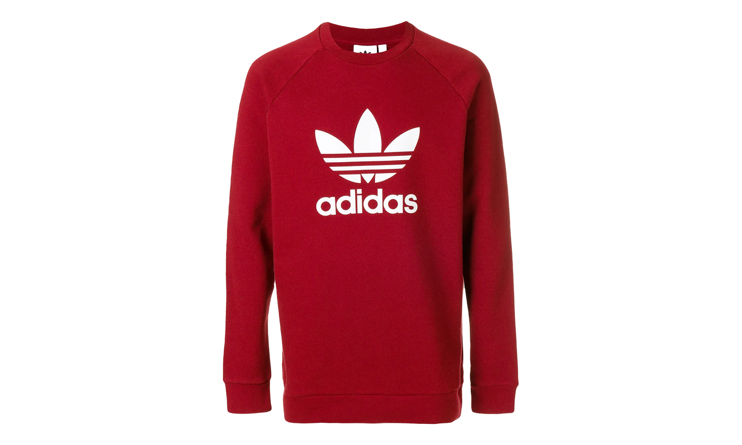 Trefoil Crew Sweatshirt "Rust Red / White" CX1897