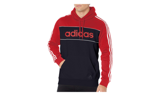 Essentials Hooded Colorblock Sweatshirt "Scarlet / Legend Ink / Scarlet" GL7465