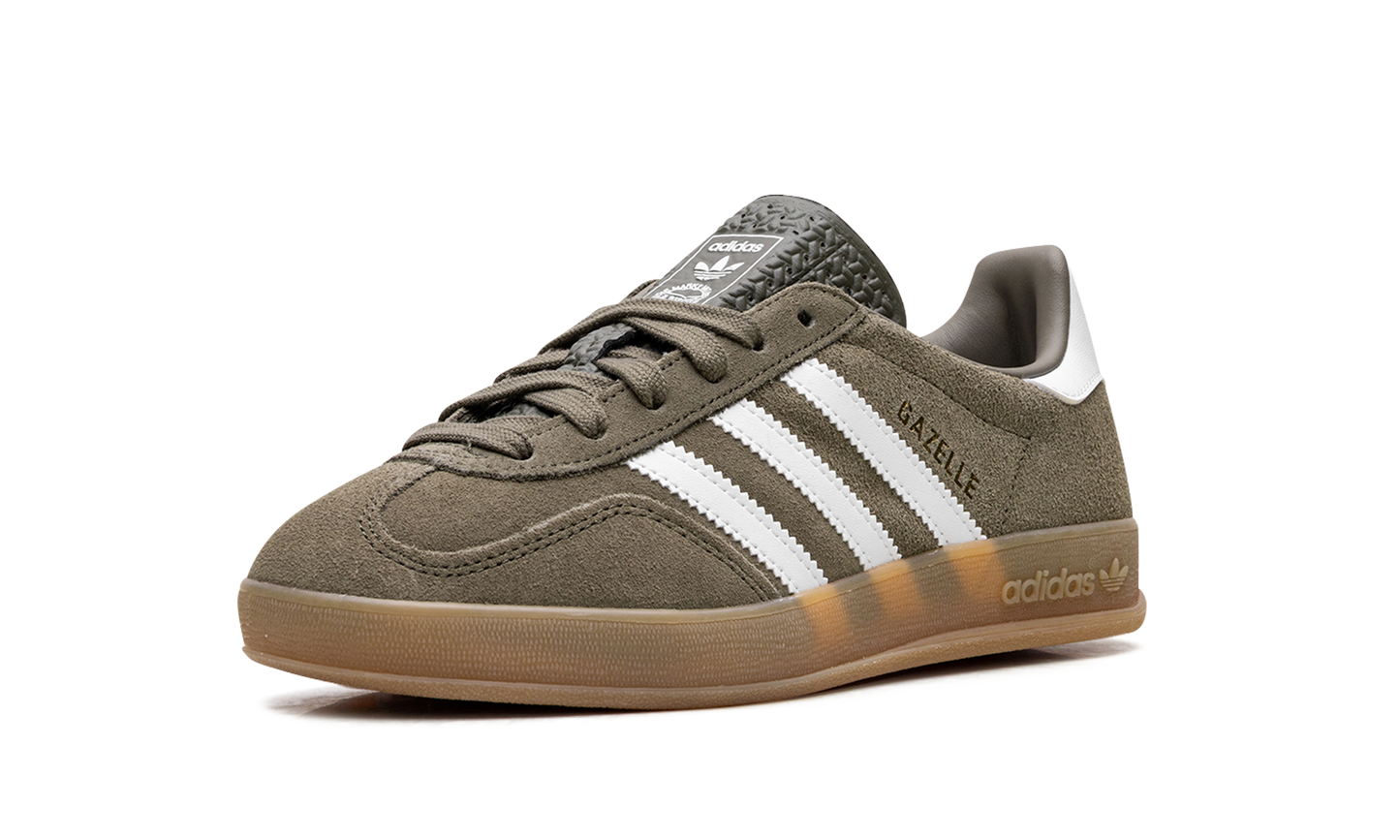 Gazelle Indoor "Olive Strata Cloud White Gum" JQ0174