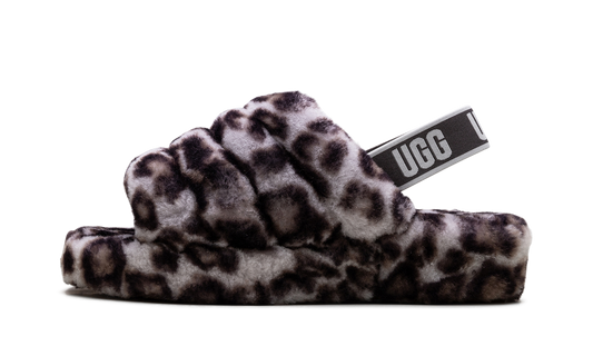 Fluff Yeah Slide WMNS "Panther Print - Stormy Grey" 1120903 SYGR