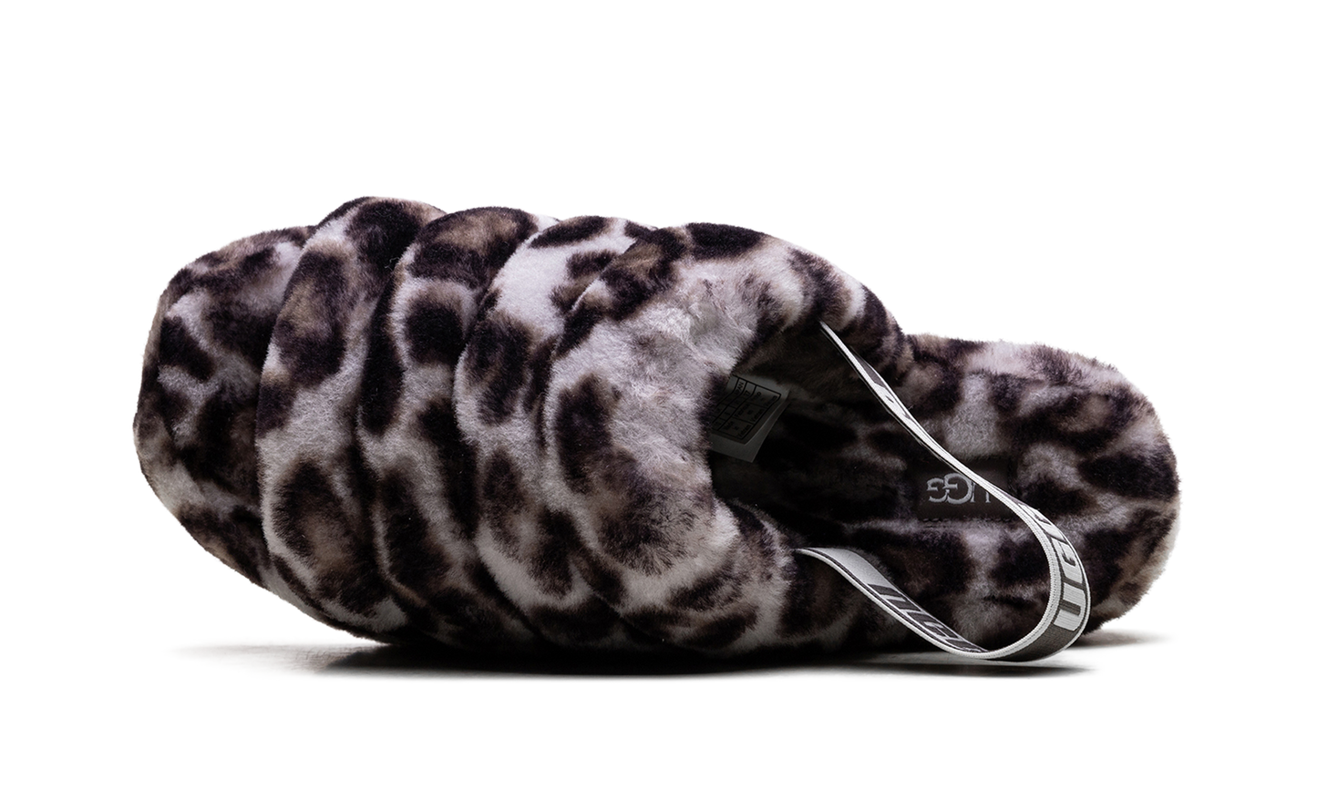 Fluff Yeah Slide WMNS "Panther Print - Stormy Grey" 1120903 SYGR