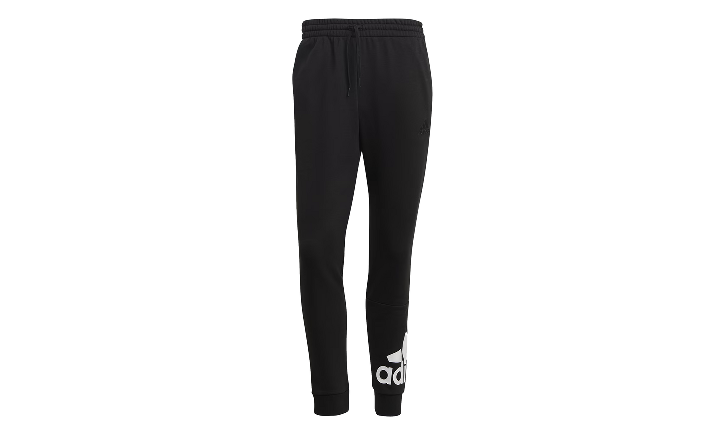 Essentials French Terry Tapered Cuff Logo Pants "Black / White" GK8968