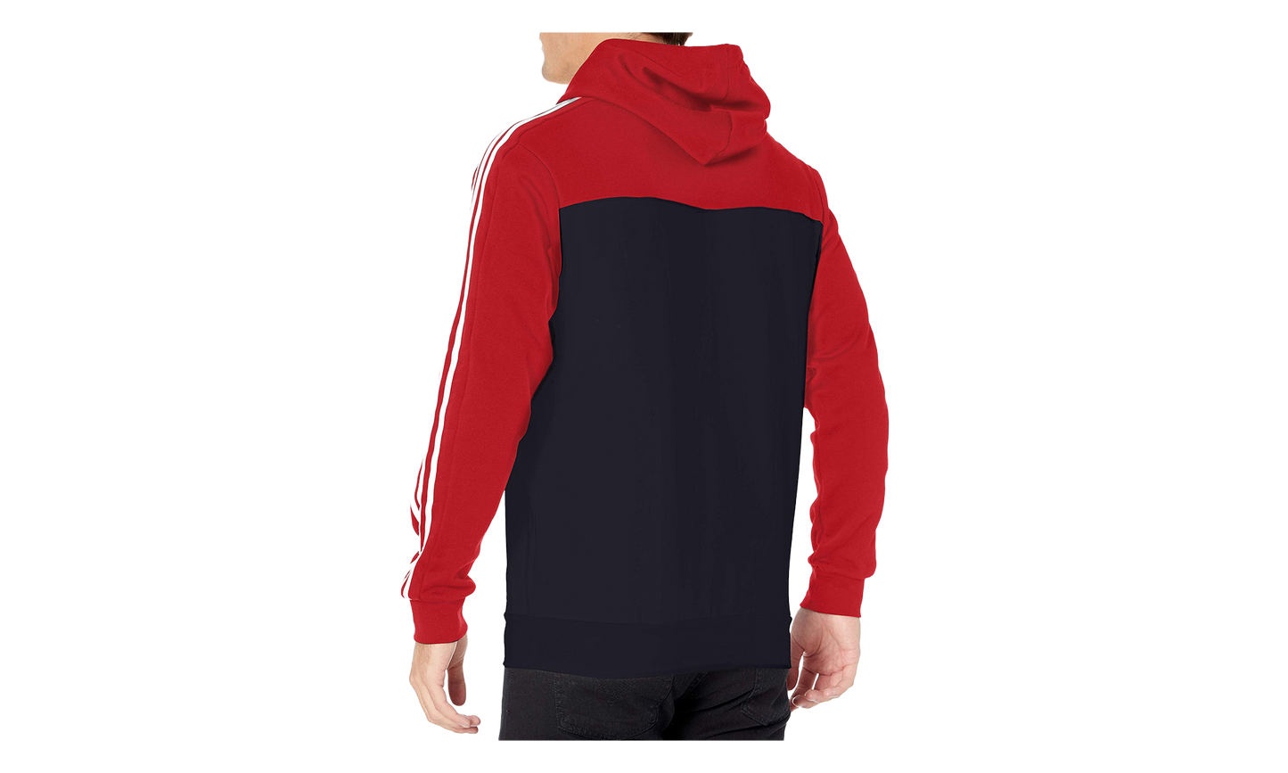 Essentials Hooded Colorblock Sweatshirt "Scarlet / Legend Ink / Scarlet" GL7465