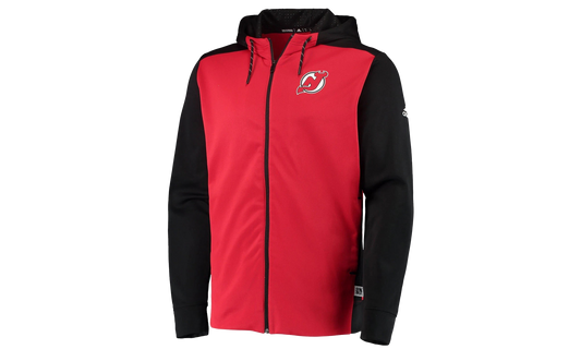 NHL New Jersey Devils Full Zip Hoodie "Red / Black" DN2830