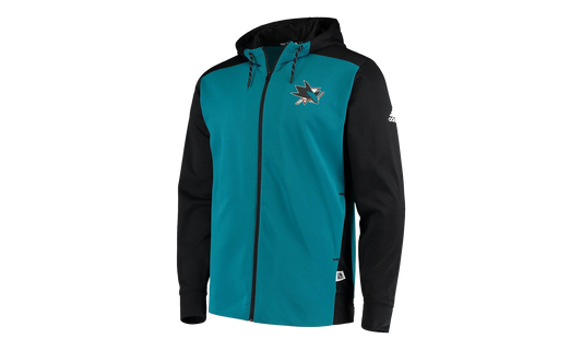 NHL San Jose Sharks Full Zip Hoodie "Teal" DN2838